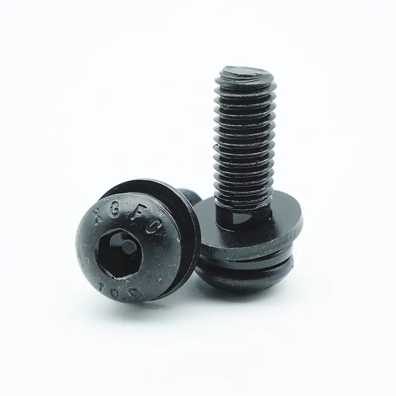 Black oxide hex socket knop kopschroeven schroeven