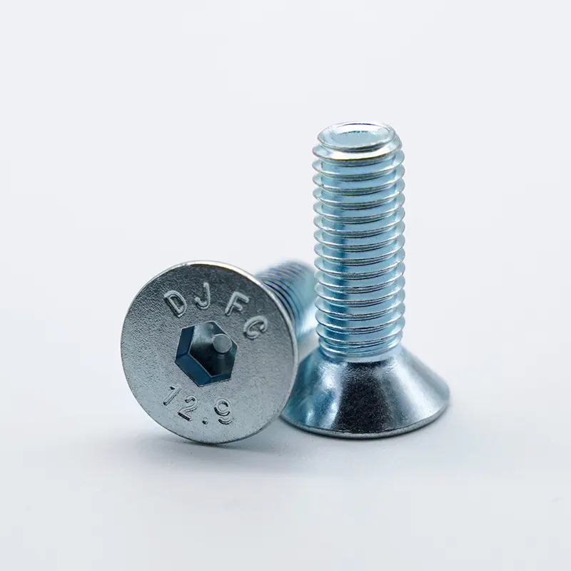 Grade 12,9 Gegalvaniseerde hex -socket verzonken kopdopschroeven