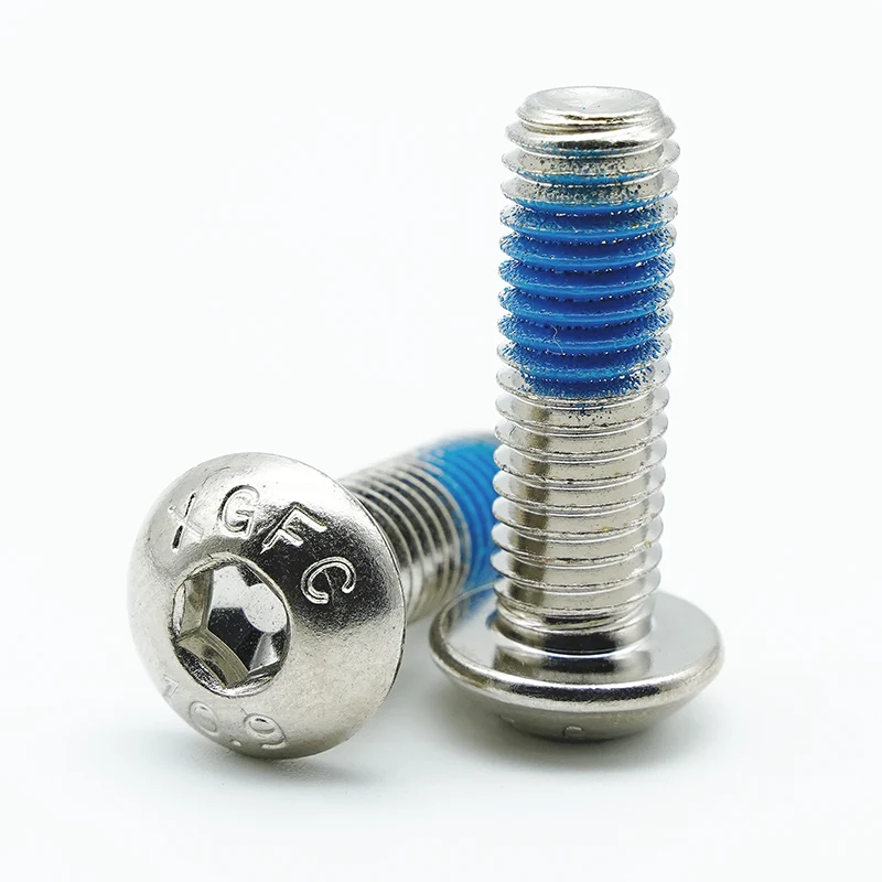 Nikke en lijmige hex socket knopkopschroeven