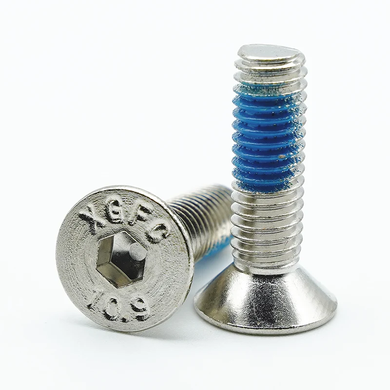 Nikkel-vergulde en zelfklevende hex-socket verzonken dopschroeven