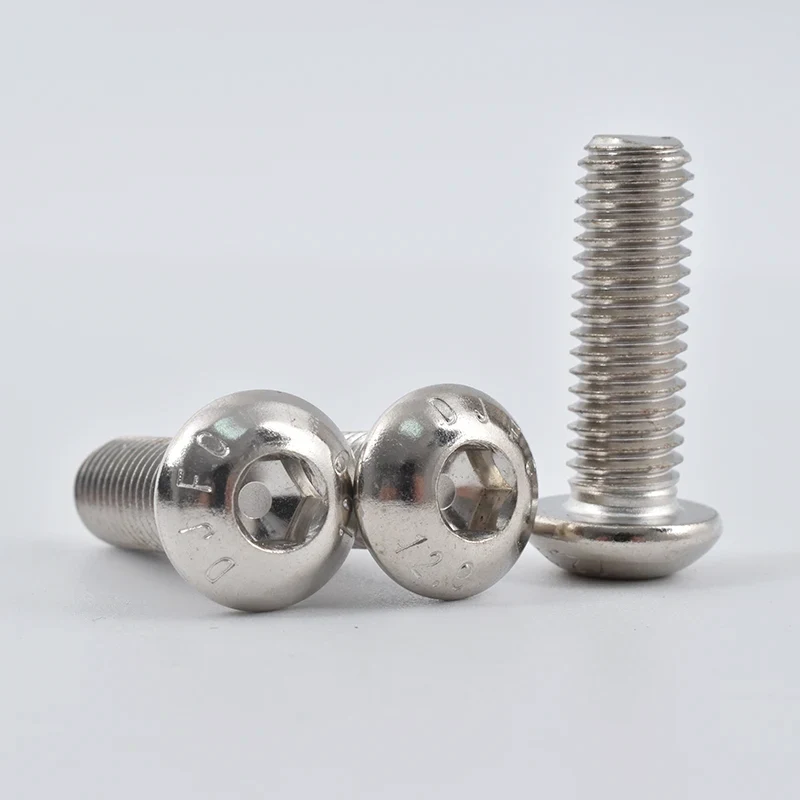 Nikkel-vergulde hex socket knopkopschroeven